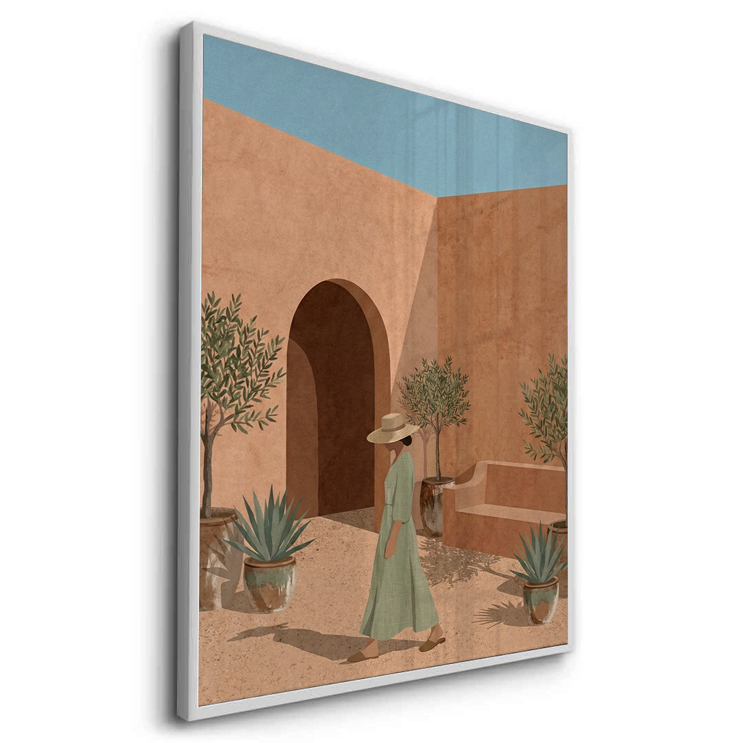 2Minimalist Mediterranean Woman - Fine Art