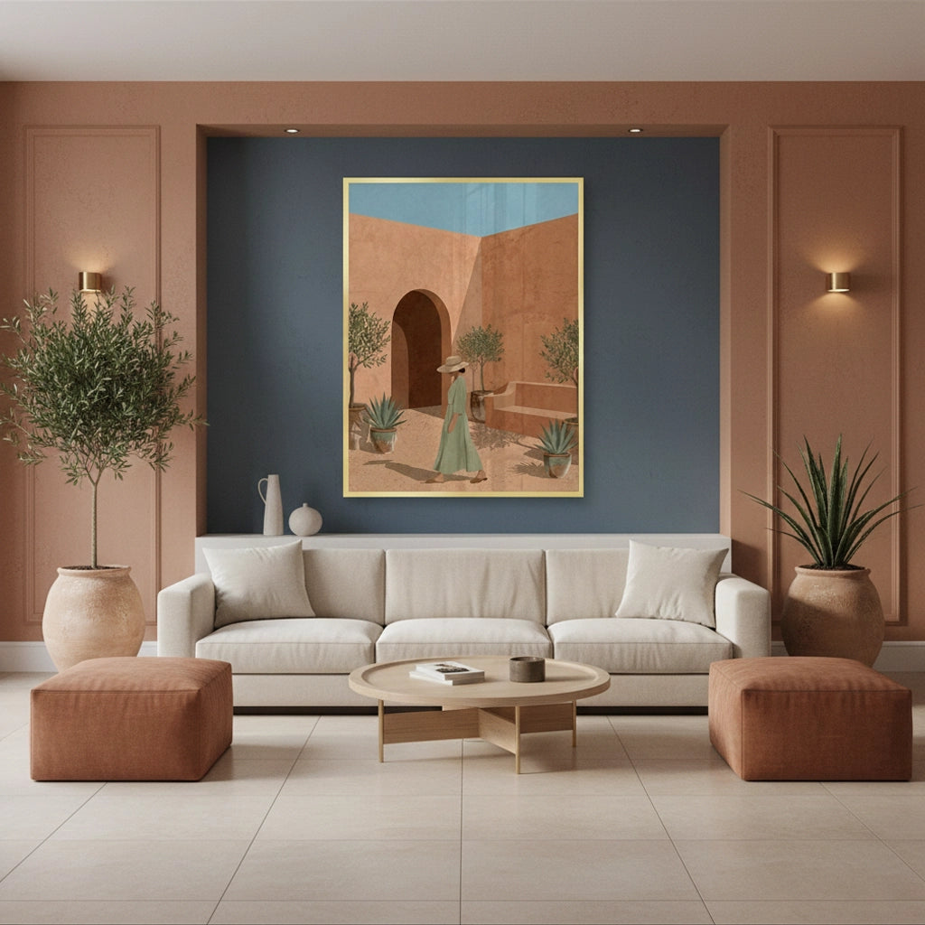 2Minimalist Mediterranean Woman - Fine Art