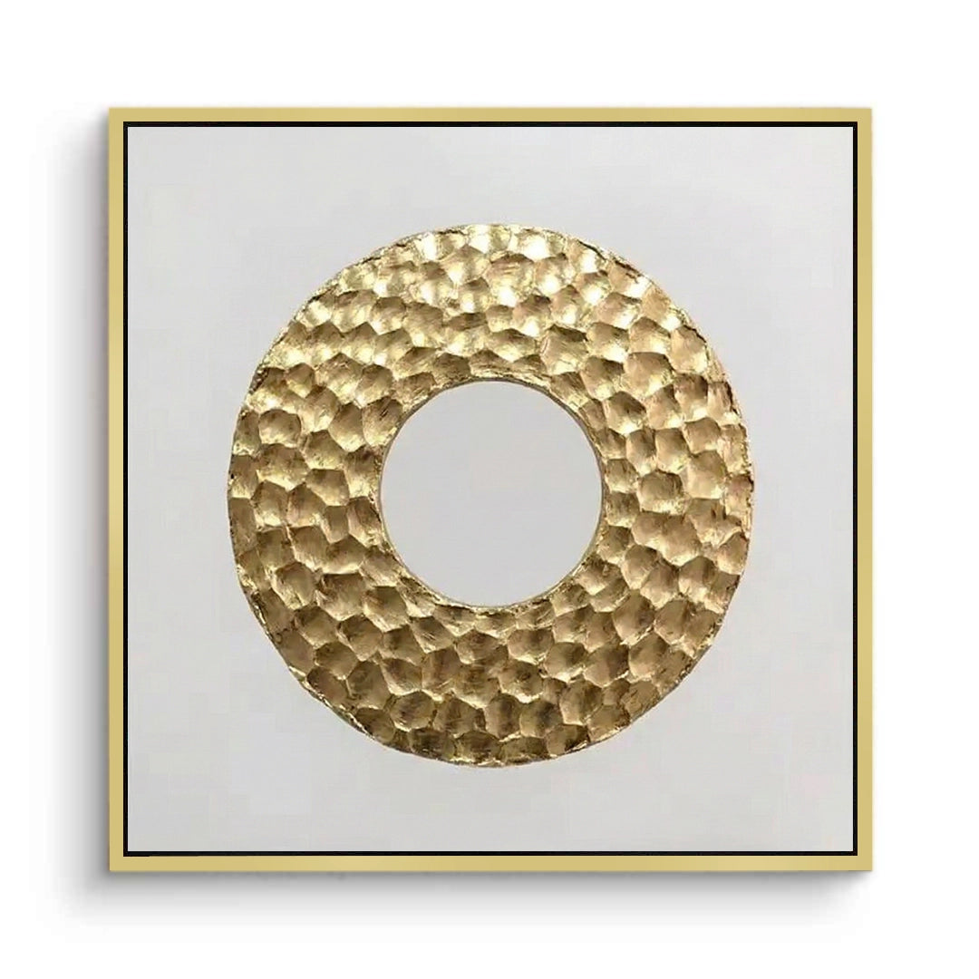 2Minimalist Metallic Circle Painting #MMCI440