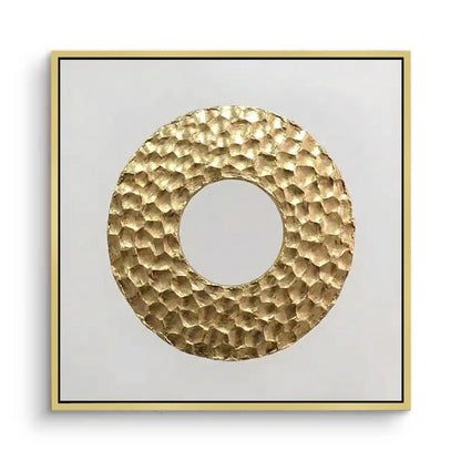 Minimalist Metallic Circle Painting #MMCI440