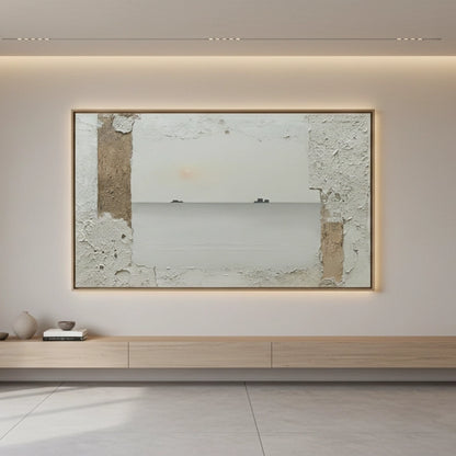 Minimalist Misty Horizon Painting #MMHO110