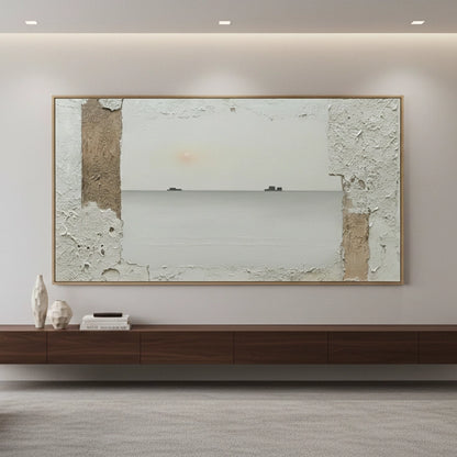 Minimalist Misty Horizon Painting #MMHO110