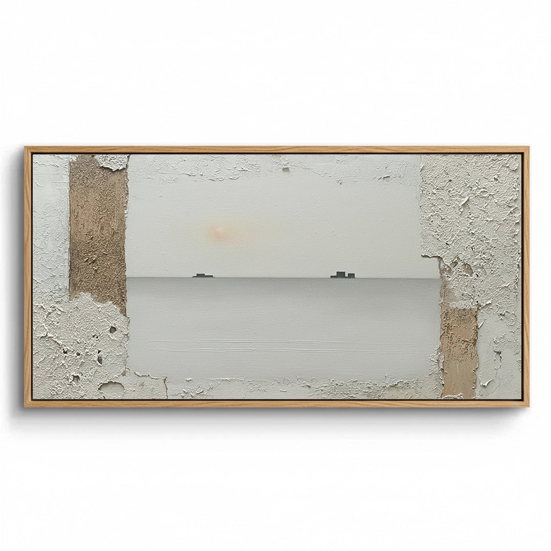 2Minimalist Misty Horizon Painting #MMHO110