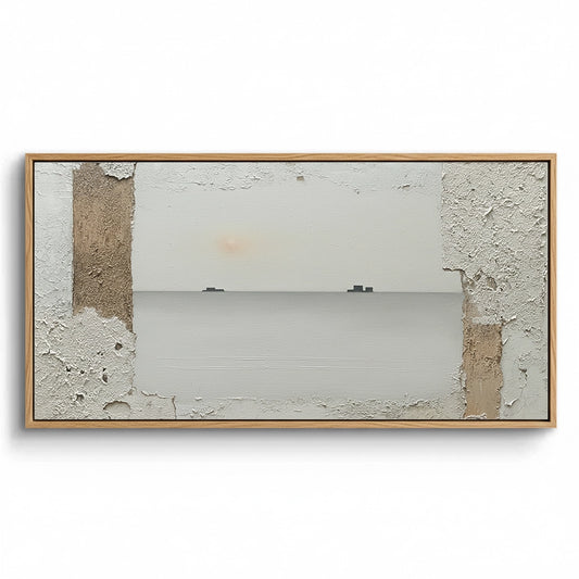 Minimalist Misty Horizon Painting #MMHO110