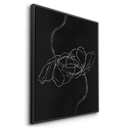Minimalist Monochrome Floral - Canvas