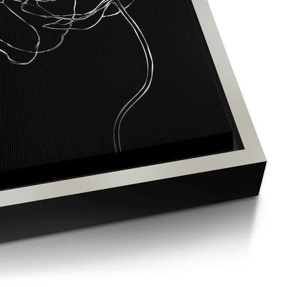 Minimalist Monochrome Floral - Canvas