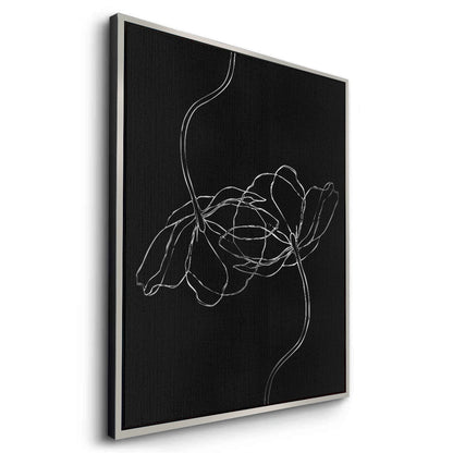 Minimalist Monochrome Floral - Canvas