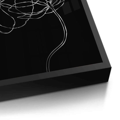 Minimalist Monochrome Floral - Fine Art