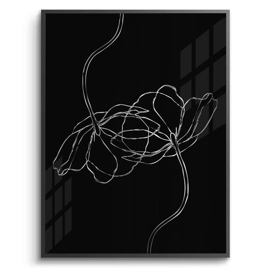 Minimalist Monochrome Floral - Fine Art