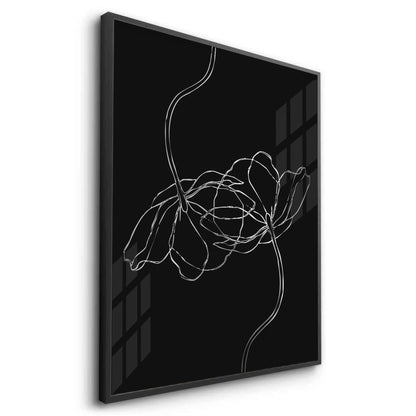 Minimalist Monochrome Floral - Fine Art