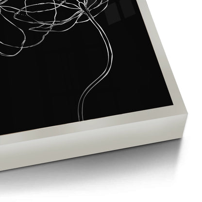 Minimalist Monochrome Floral - Fine Art