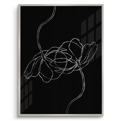 Minimalist Monochrome Floral - Fine Art