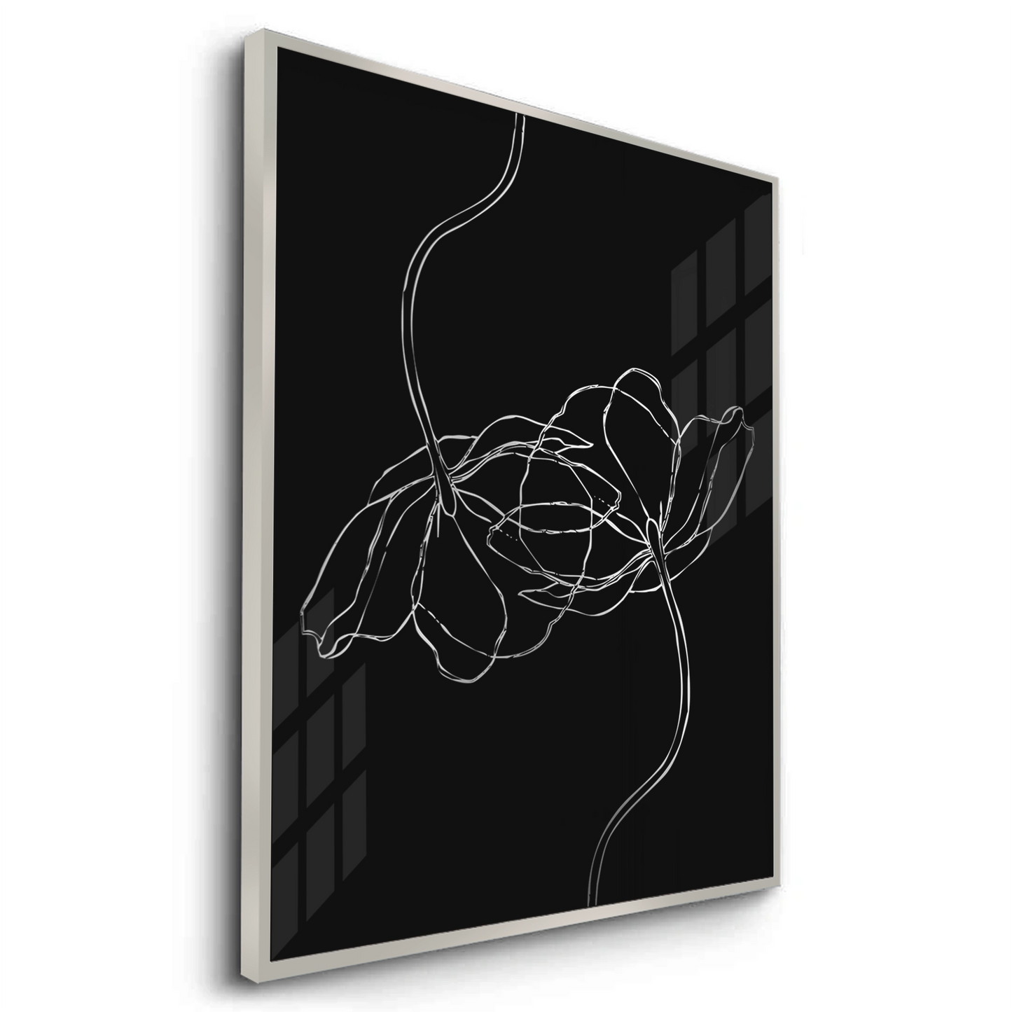 2Minimalist Monochrome Floral - Fine Art