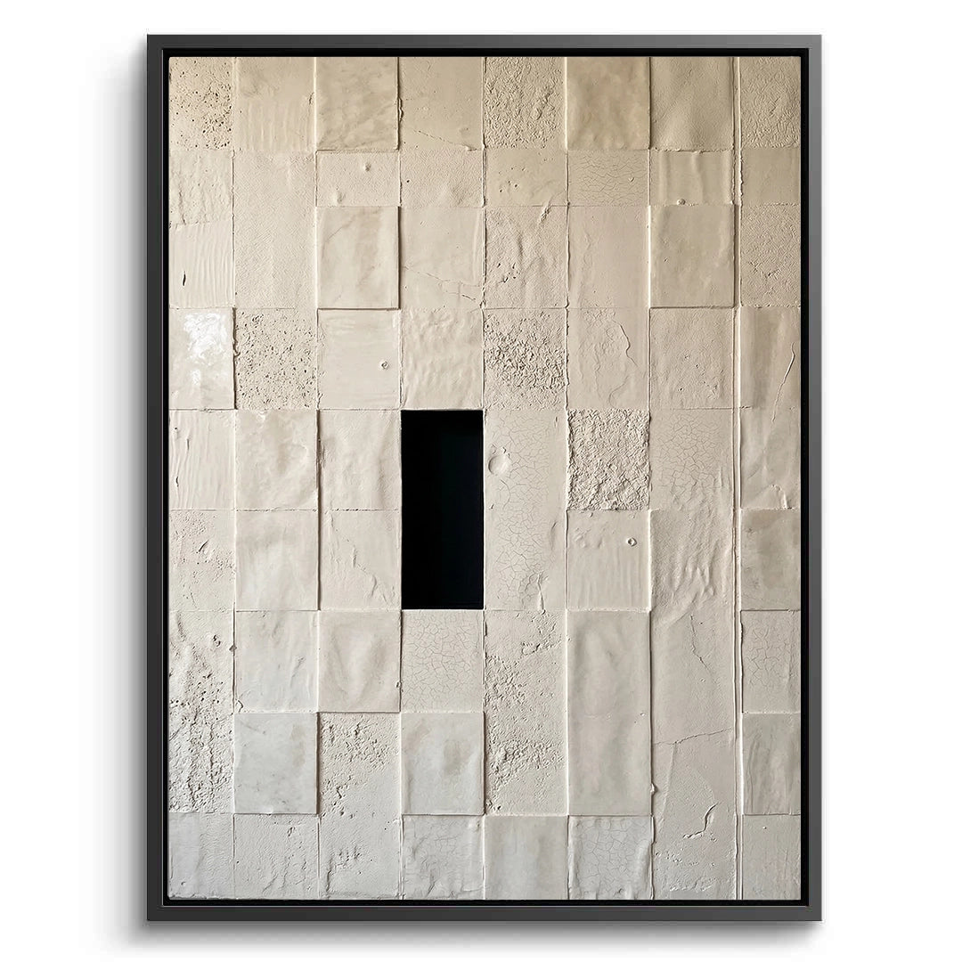 Minimalist Monolith canvas painting, modern minimalist artwork, premium UAE interiors