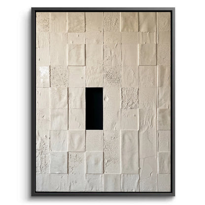 Minimalist Monolith canvas painting, modern minimalist artwork, premium UAE interiors