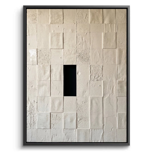 Minimalist Monolith canvas painting, modern minimalist artwork, premium UAE interiors