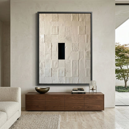 Minimalist Monolith minimalist wall decor, elegant abstract lines, upscale UAE home accent