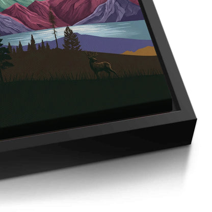 Minimalist Mountain Landscape - Canvas