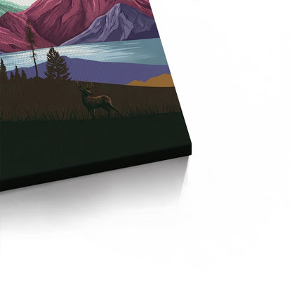 Minimalist Mountain Landscape - Canvas