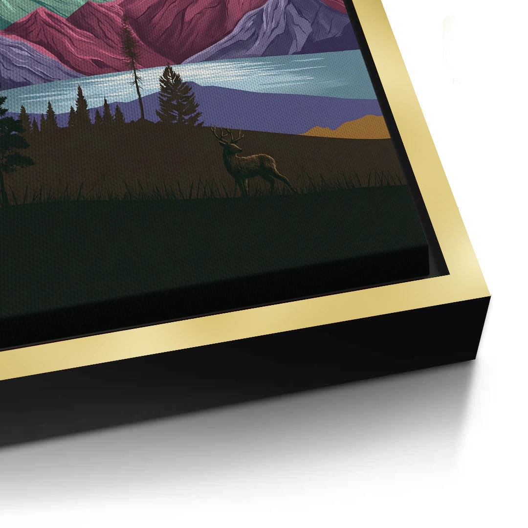 2Minimalist Mountain Landscape - Canvas