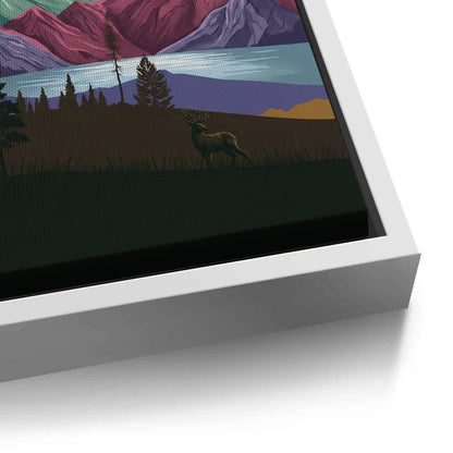 Minimalist Mountain Landscape - Canvas