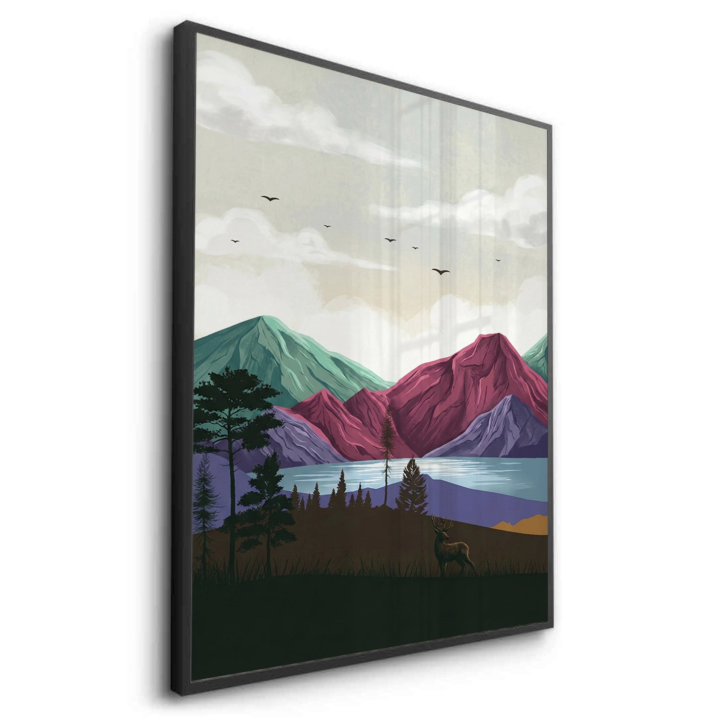 2Minimalist Mountain Landscape - Fine Art