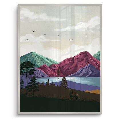 Minimalist Mountain Landscape - Fine Art