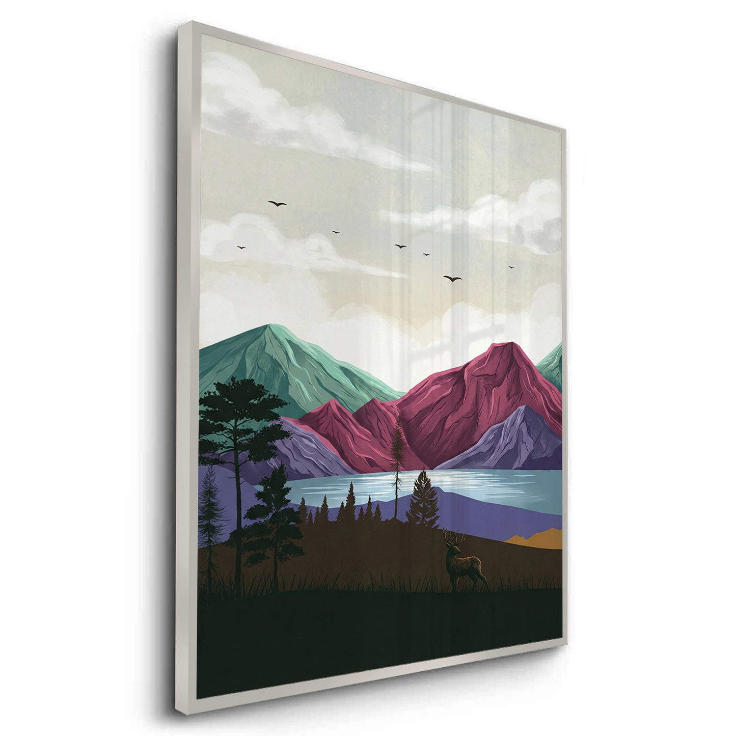 2Minimalist Mountain Landscape - Fine Art