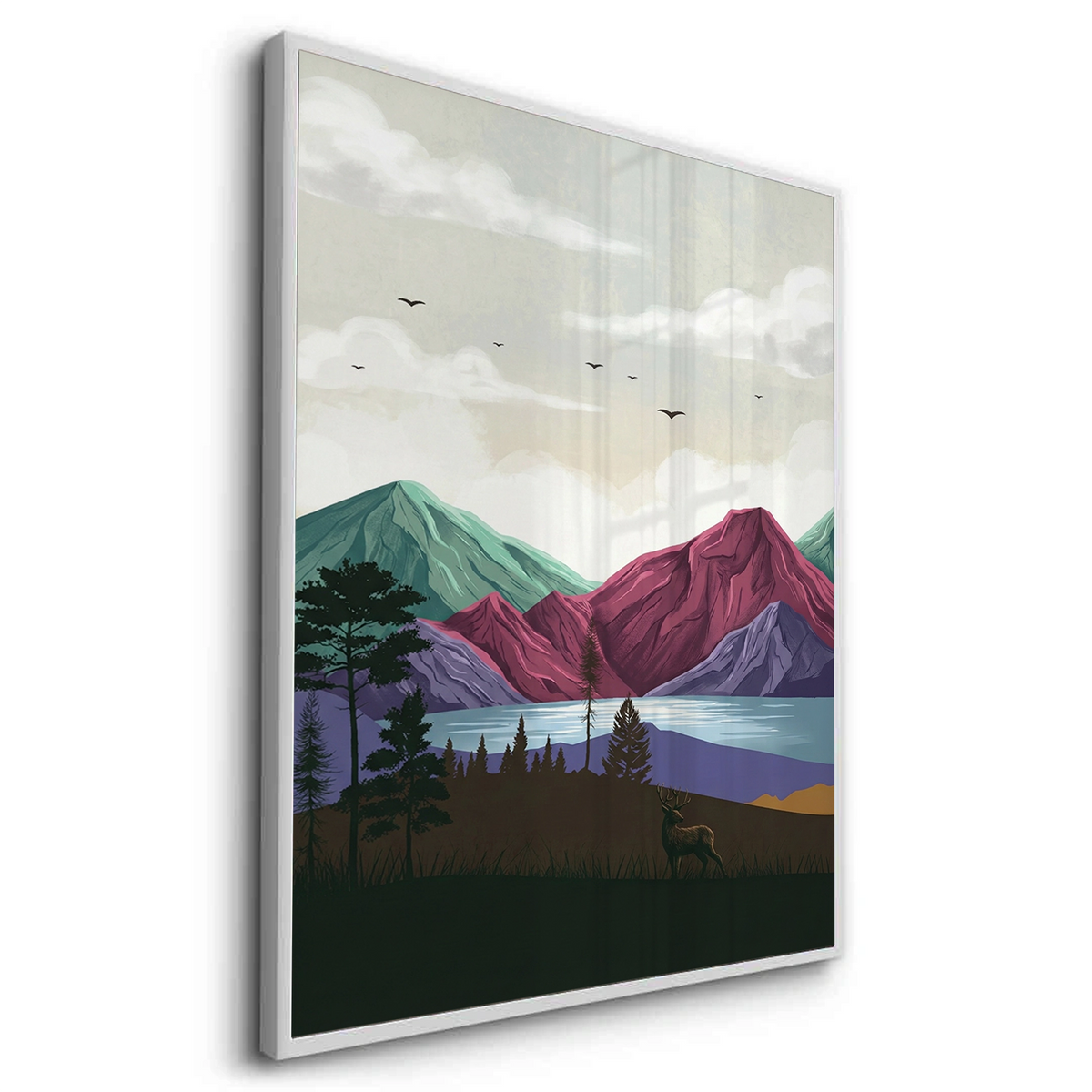 Minimalist Mountain Landscape - Fine Art