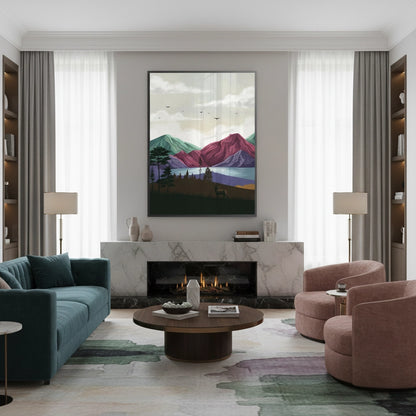 Minimalist Mountain Landscape - Fine Art