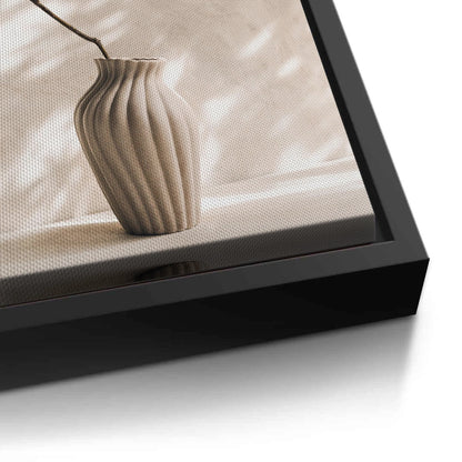 Minimalist Neutral Ceramic Vase - Canvas