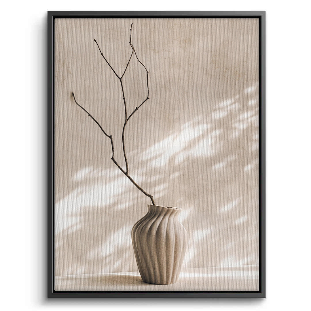 2Minimalist Neutral Ceramic Vase - Canvas