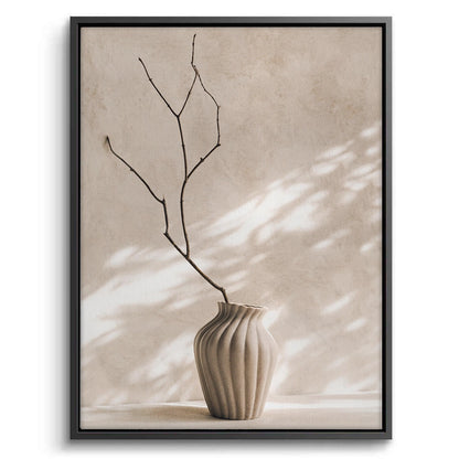 Minimalist Neutral Ceramic Vase - Canvas