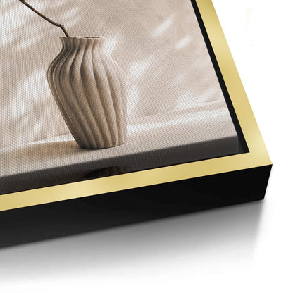 Minimalist Neutral Ceramic Vase - Canvas