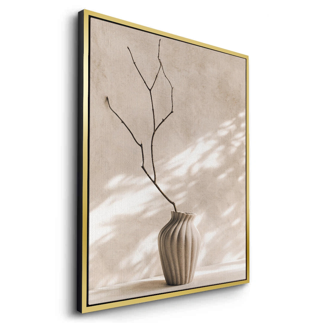 2Minimalist Neutral Ceramic Vase - Canvas