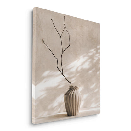 Minimalist Neutral Ceramic Vase - Canvas
