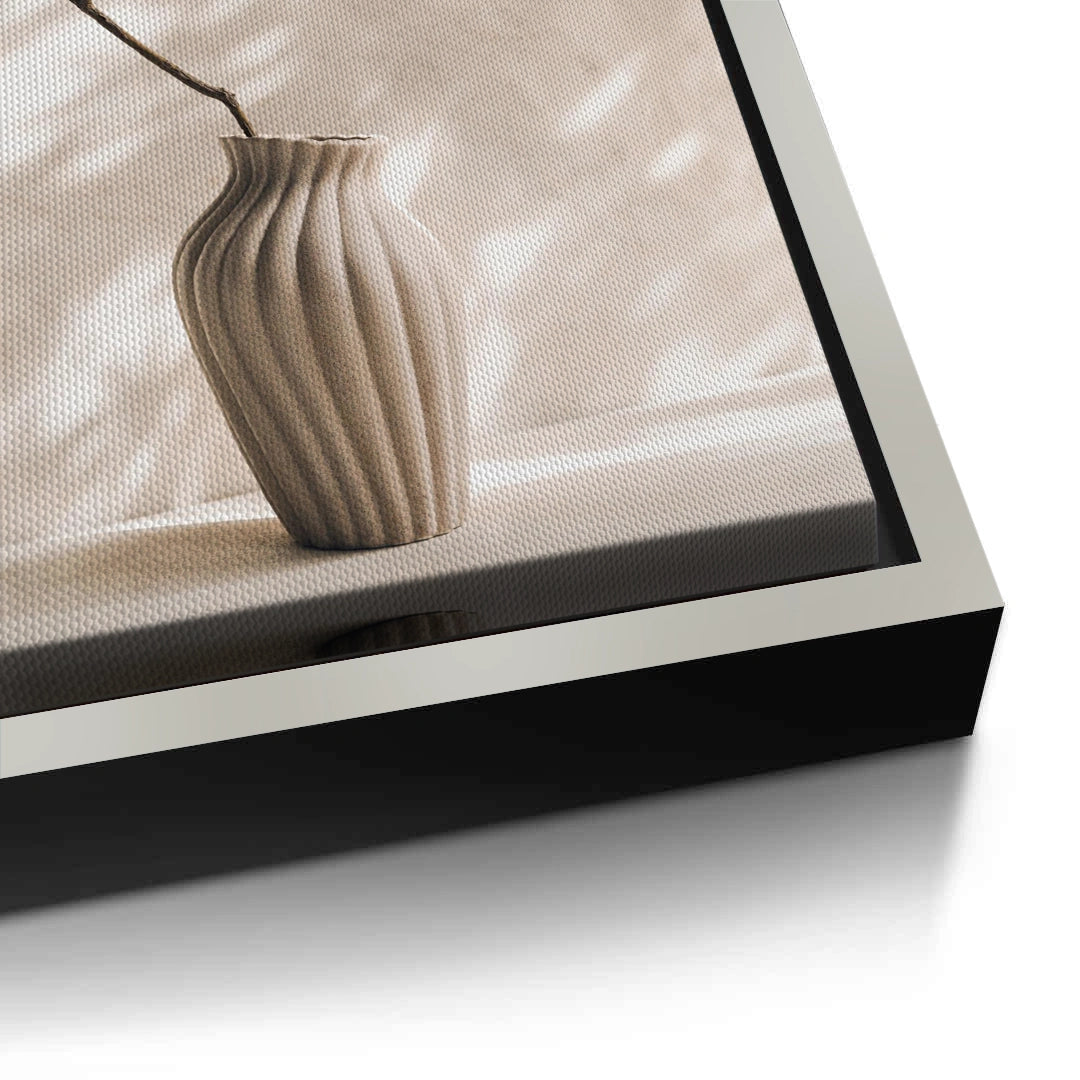 2Minimalist Neutral Ceramic Vase - Canvas