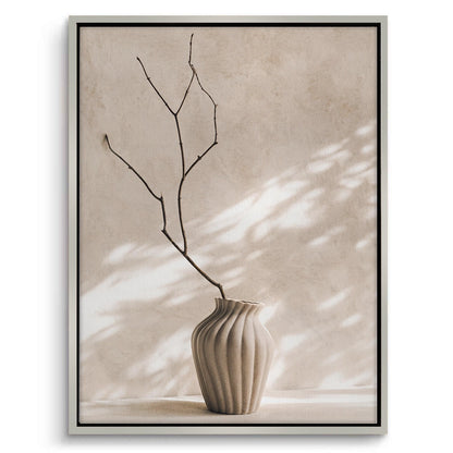 Minimalist Neutral Ceramic Vase - Canvas