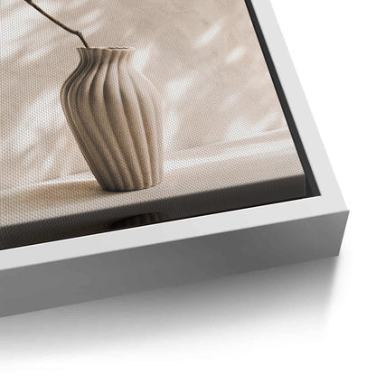 Minimalist Neutral Ceramic Vase - Canvas