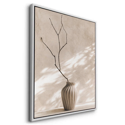Minimalist Neutral Ceramic Vase - Canvas