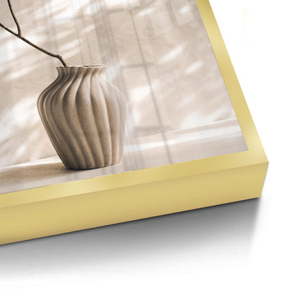 Minimalist Neutral Ceramic Vase - Fine Art