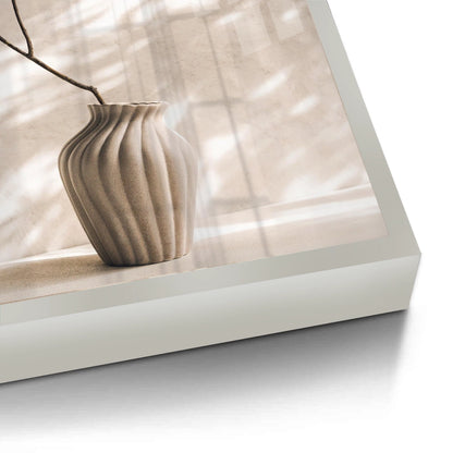 Minimalist Neutral Ceramic Vase - Fine Art