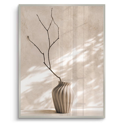 Minimalist Neutral Ceramic Vase - Fine Art