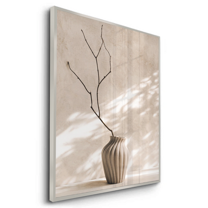 Minimalist Neutral Ceramic Vase - Fine Art