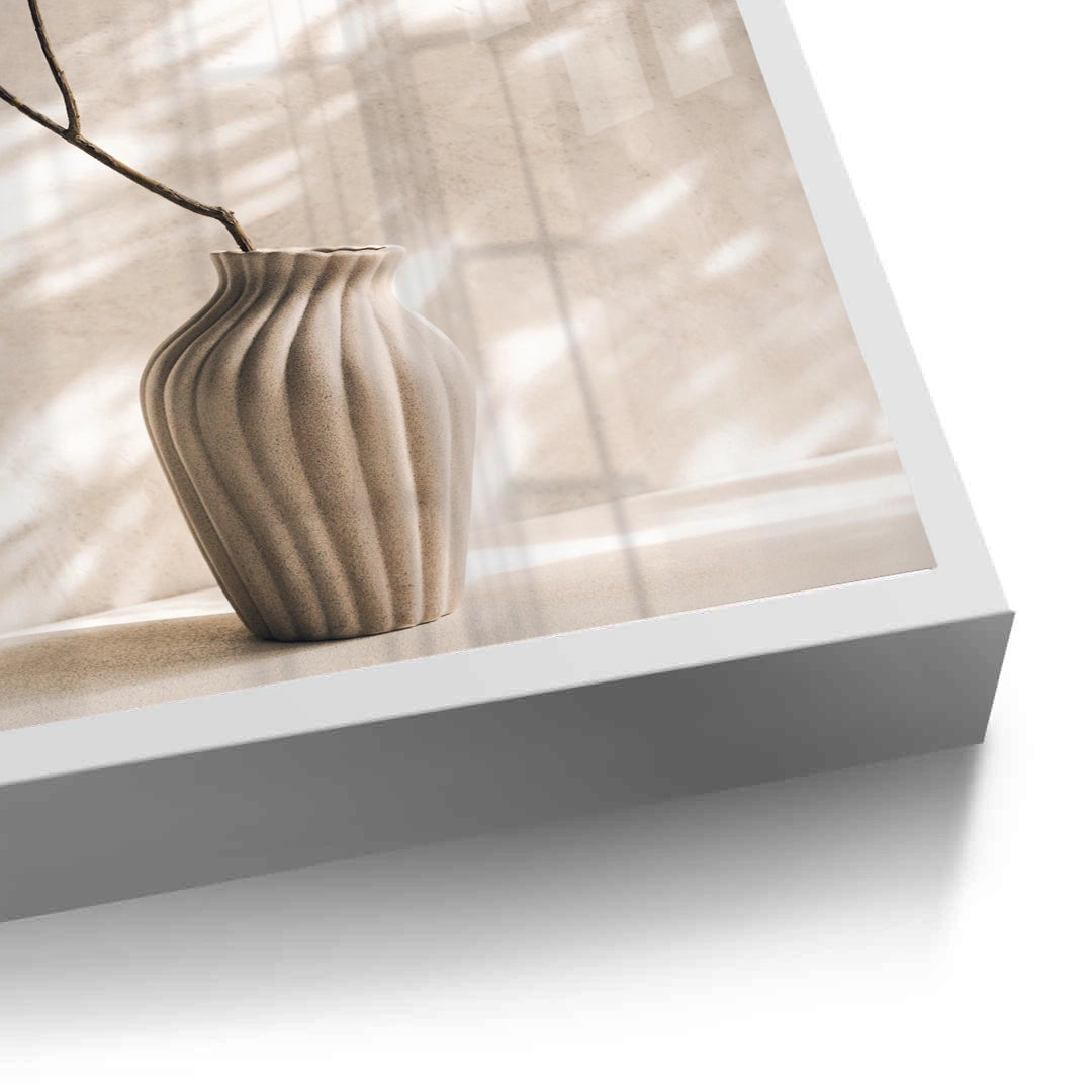 2Minimalist Neutral Ceramic Vase - Fine Art