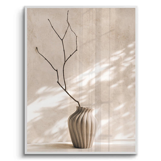 Minimalist Neutral Ceramic Vase - Fine Art