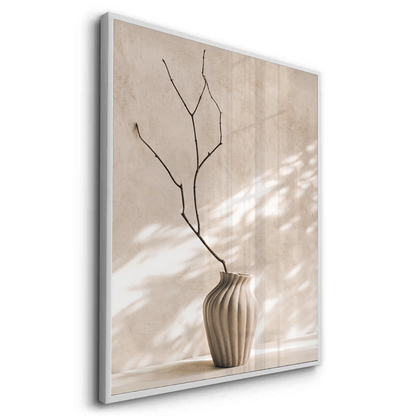 Minimalist Neutral Ceramic Vase - Fine Art
