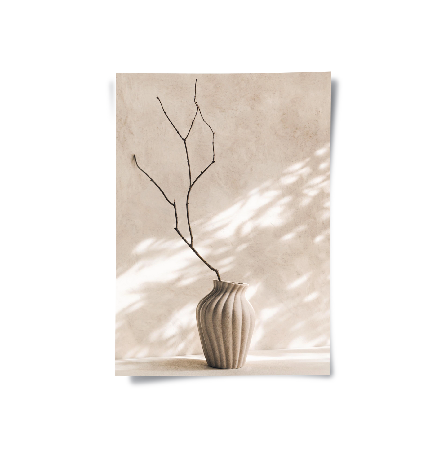 2Minimalist Neutral Ceramic Vase - Poster