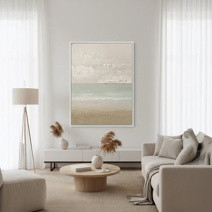 Minimalist Neutral Seascape Painting #MNSE110