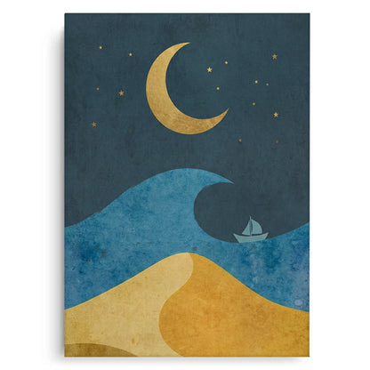 Minimalist Night Sky - Canvas